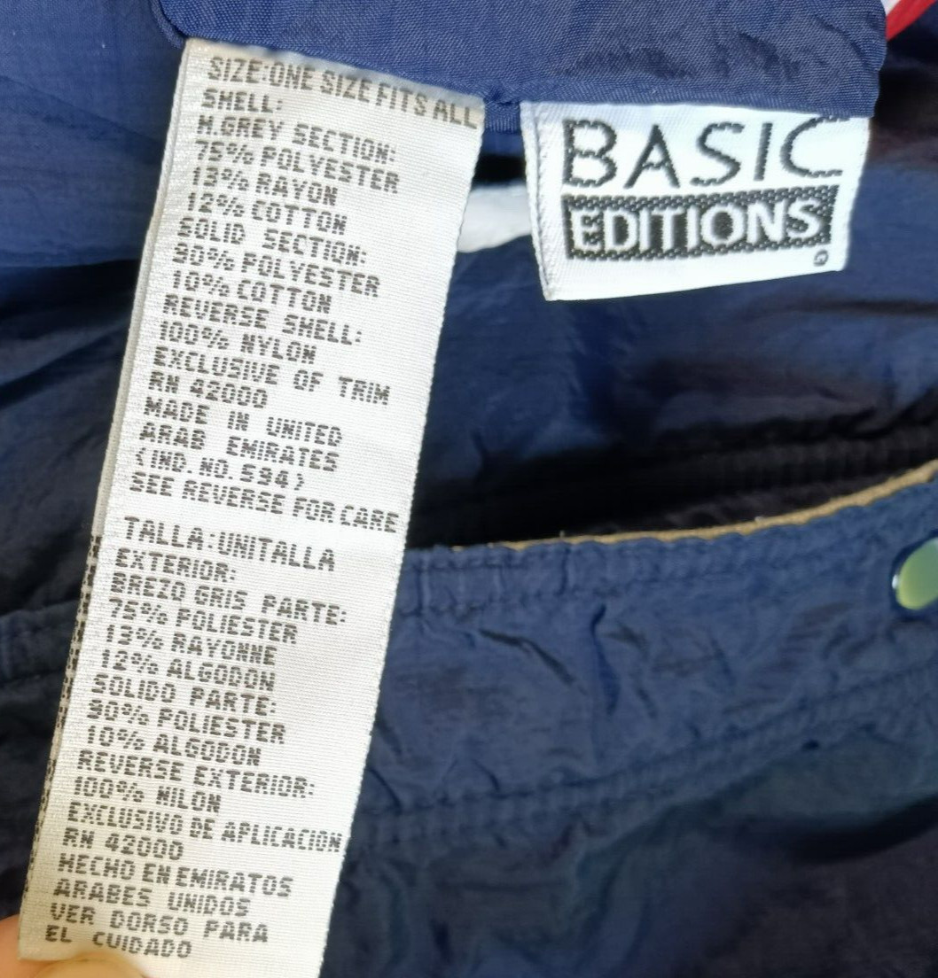 Vintage Basic Editions Windbreaker Jacket 90s Rev… - image 11