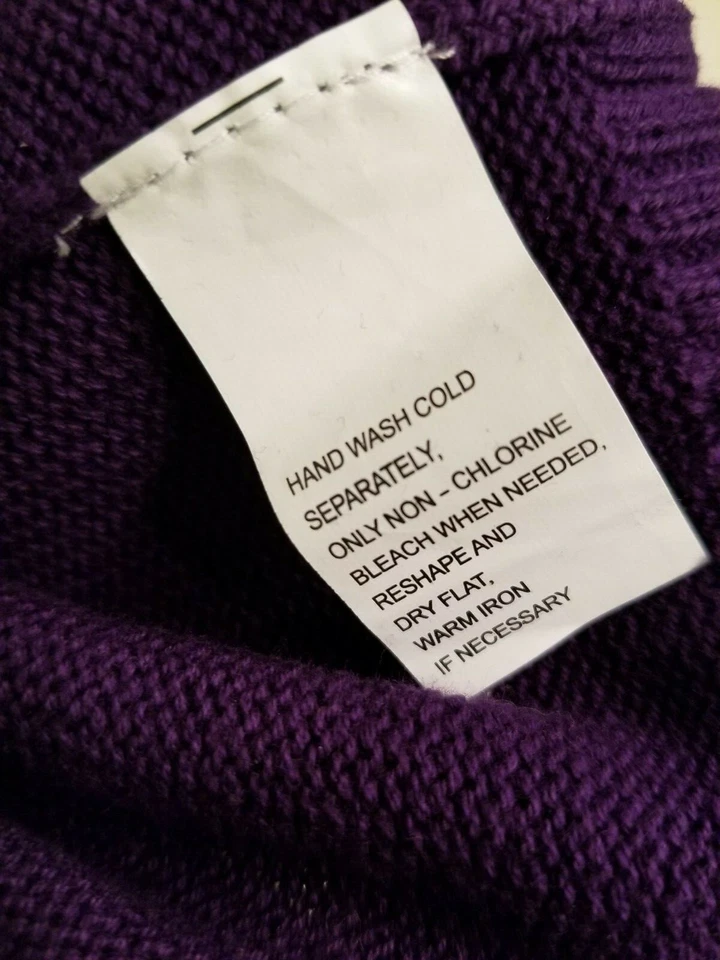 Jeanne Pierre Mujer Suéter Camisa Top Blusa Talla M Mediana Tirio Púrpura NUEVO Foto 3 de 4