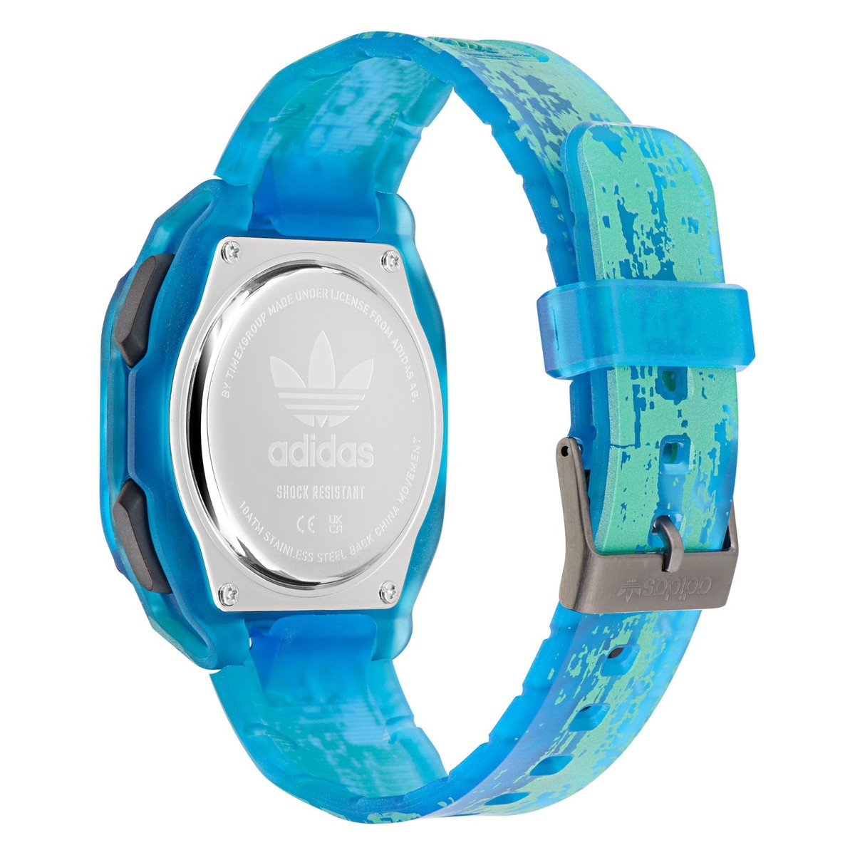 Adidas Unisex Watch City Tech Two Grfx Plastic Blue AOST24077 | eBay