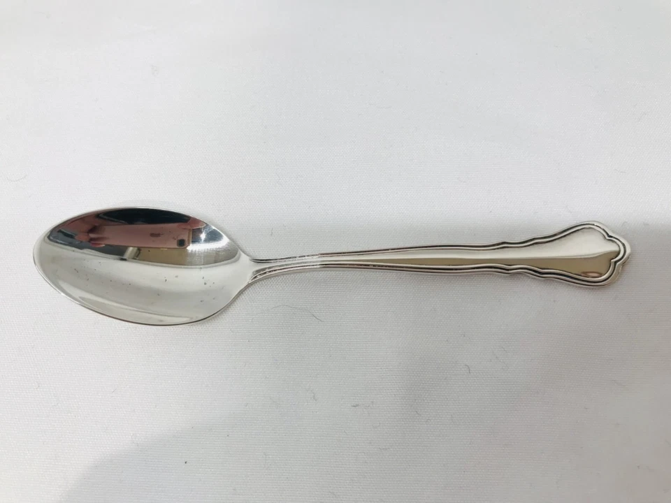 Nuevo Juego De 4 Cuchara Demitasse Plato Plata Birks Regency Chippendale Sin Mono Foto 2 de 3