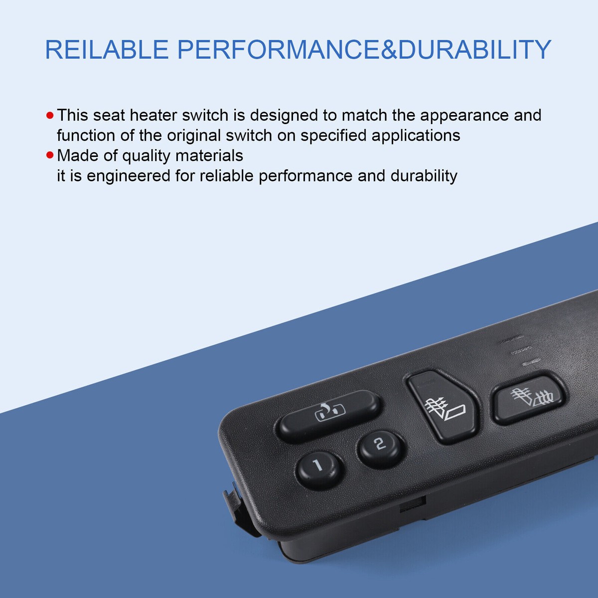 A-Premium Front Left Driver Heater Memory Seat Switch With Pedals
