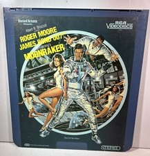 Moonraker Roger Moore CED Videodiscs Disc 2 ONLY RCA videodiscs United Artist X