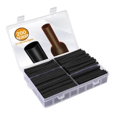 Valuemax 200PCS 3:1 Heat Shrink Tubing Kit Industrial Electrical Shrink Tube NEW
