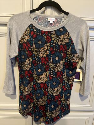 New W/ Tags  LuLaRoe Randy 3/4 Sleeve Shirt Size Small 