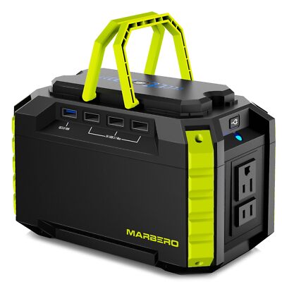 MARBERO Portable Power Station 150Wh Camping Solar Generator Laptop Charger Powe