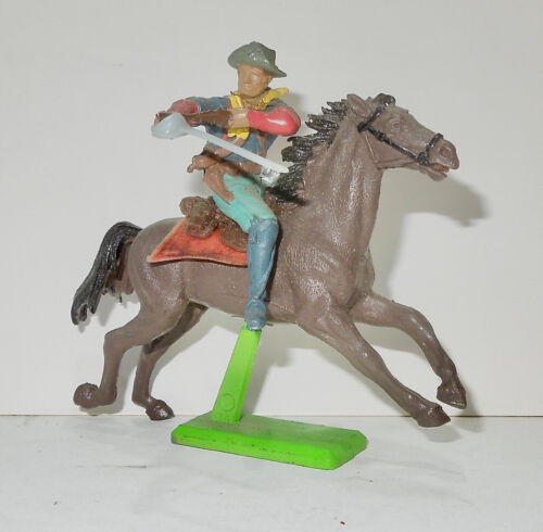 3 BRITAINS DEETAIL & 4 TIMPO TOYS FIGURES - COWBOYS, INDIANS & US CAVALRY - 54mm - Picture 6 of 9