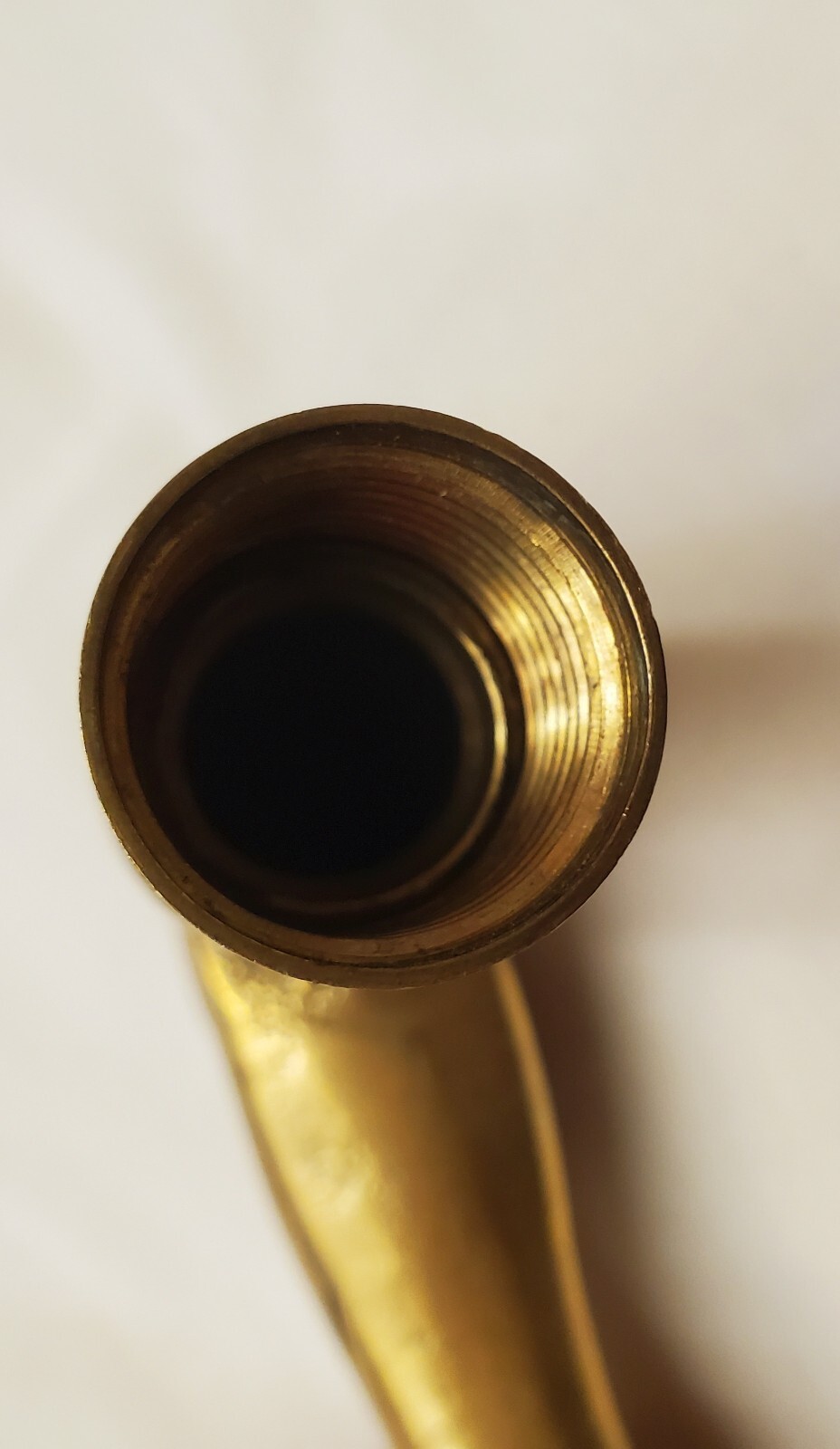 Vintage Solid Brass Threaded Horse Head Cane Hand… - image 6