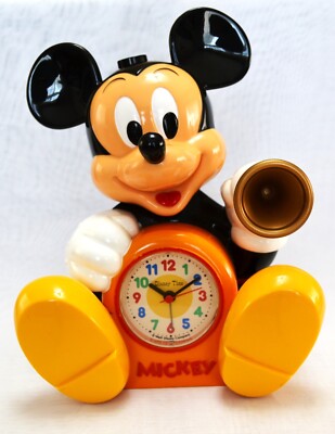 Disney Time Mickey Mouse Talking Alarm Clock Talks in Japanese