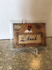 Lou Brock Signed 2004 LEATHER & LUMBER CUTS Mint AUTO Cardinals Hof /192