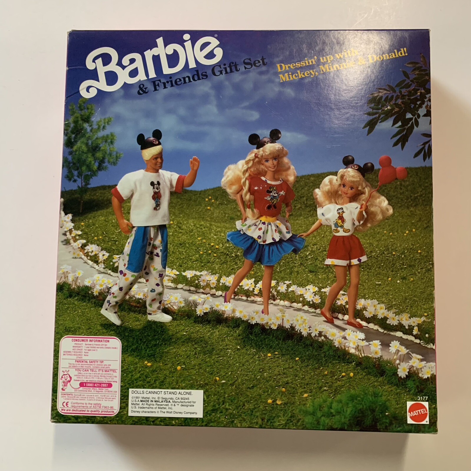 1991 BARBIE & FRIENDS TOYS R US SPECIAL LIMITED EDITION DISNEY GIFT SET - SEALED