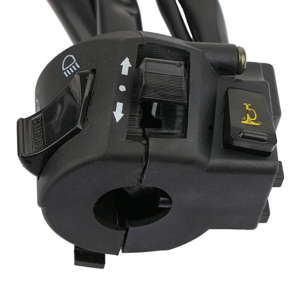 Interruptor de manillar de motocicleta 7/8" bocina señal de giro faro control de arranque nuevo Foto 4 de 4