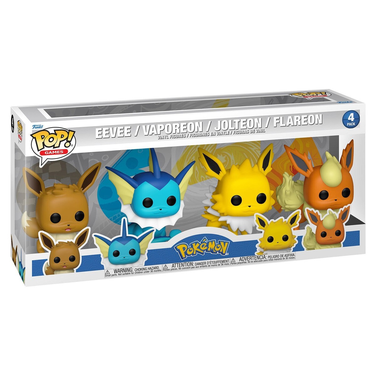 Funko POP! POKEMON 4 Pack EEVEE / VAPOREON / JOLTEON / FLAREON