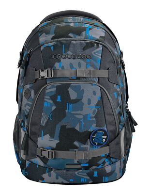 coocazoo Mate School Backpack Schulrucksack Rucksack Blue Craft Grau