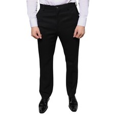DOLCE & GABBANA Pants Black Wool Skinny Men Dress Trouser IT48/W34/M RRP 900usd
