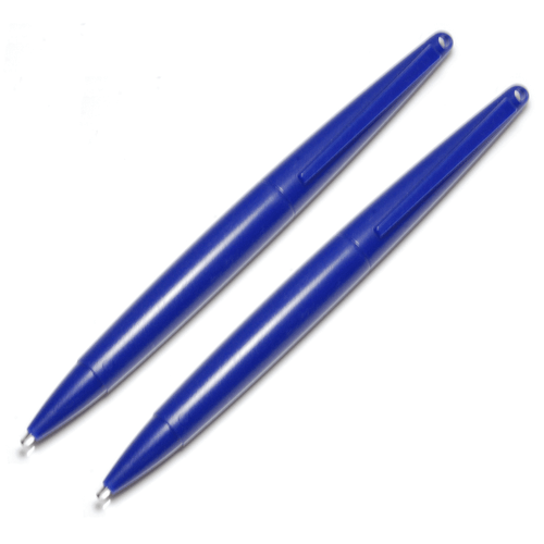 Stylus for DSi XL 3DS 2DS DS Wii U Nintendo large big pen ZedLabz 2 pack blue