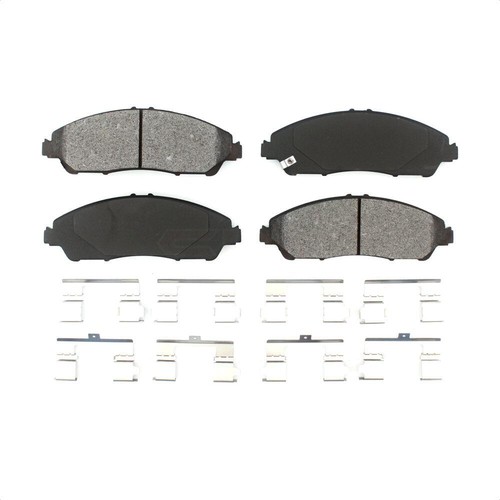 For 2014-2016 Acura MDX Front Rear Coated Disc Brake Rotor Semi-Metallic Pad Kit - Picture 4 of 14