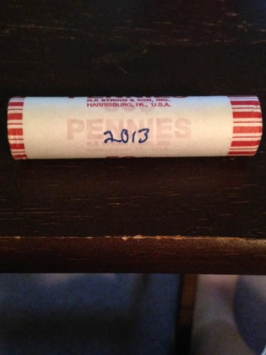 2013-P 1C BU Lincoln Shield Cents Bank Wrapped OBW Roll of (50) Cents