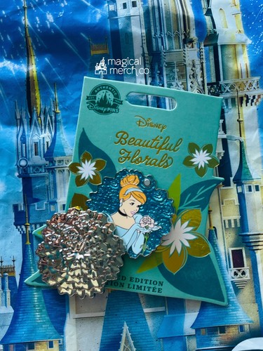 2022 Disney Parks Beautiful Florals Cinderella Flower Pin LE 4000
