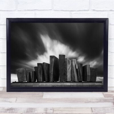 Denkmal Architektur Abstrakt Felsen Felsen Stein Steine Segel Wandbild Kunstdruck