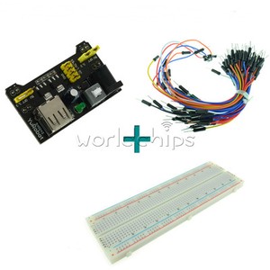 MB102-Power-Supply-Module-3-3V-5V-Breadboard-Board-830-Point-65PCS-Jumper-cable