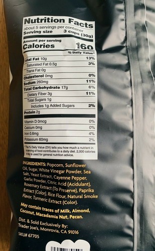 2 confezioni di popcorn Trader Joe's stagionati sinergicamente 5,5 once ogni confezione - Foto 5 di 6