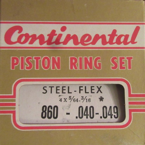 NORS Continental 860 1956-1962 Cadillac 365 Steel Piston Rings (.040)