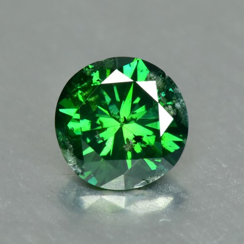 0.38Ct Brilliant Round Cut_Natural Green Diamond Loose Diamond eBay