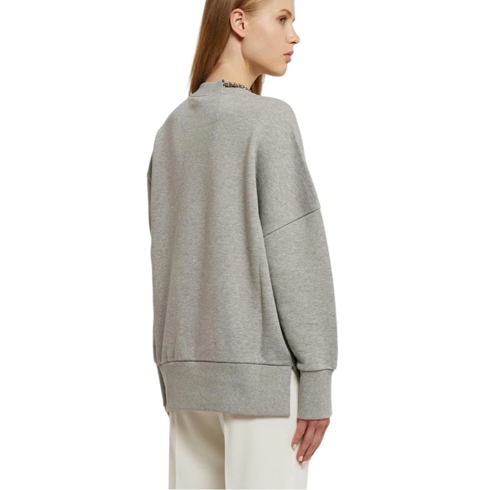 NUEVO CON ETIQUETAS Sudadera Stella McCartney Falabella Talla 42/Mediana Gris Claro Melange Foto 3 de 4