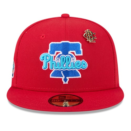 Men's New Era Red Philadelphia Phillies 2025 Big League Chew 59FIFTY Fitted Hat - 第 2/5 張圖片