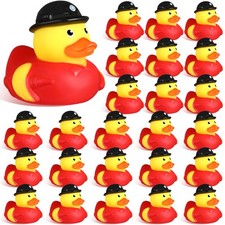 24 Pcs Firefighter Rubber Ducks Bulk 2 Inch Fireman for Firefighter Party Fav...