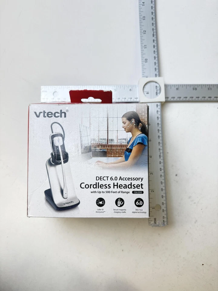 VTech IS6200 DECT 6.0 Cordless Headset Accessory 500ft Range Charging Base Dock - Image 3 of 4