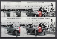 Türkei  2019 - 100. Jahrestag der Ankunft an Ankara v. Atatürk, Bl.:195** 5-BL.