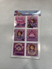Sofia the First Disney Princess Enchancia Birthday Sticker Sheets Hallmark 2Pack
