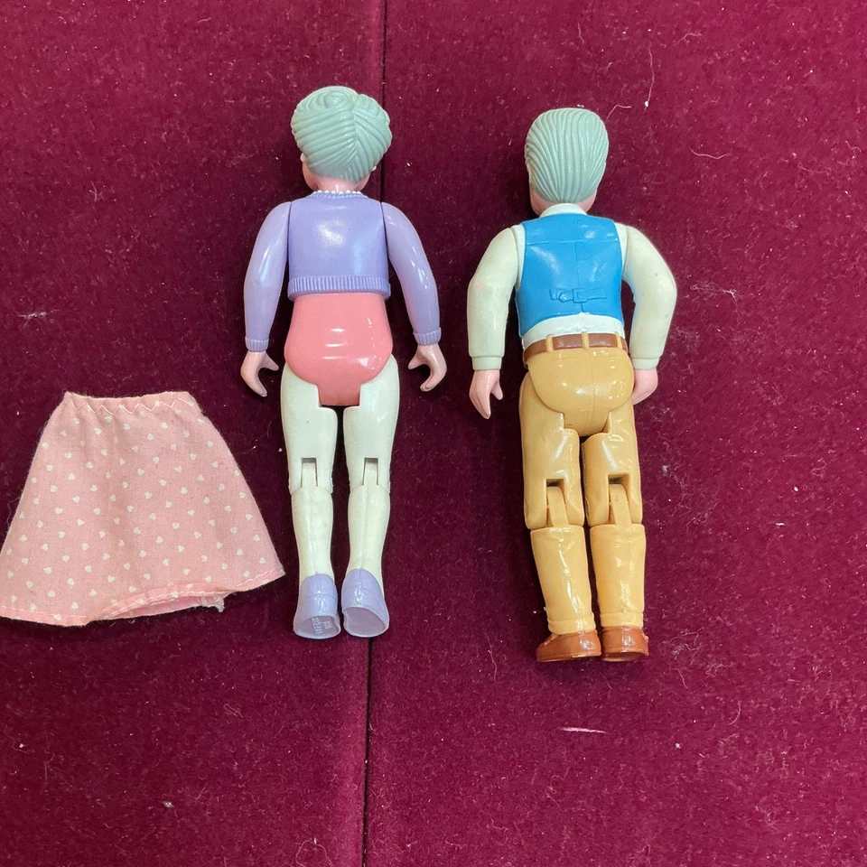 Fisher Price Loving Family  Grandparents Dolls 1993 1994 Vintage Toy Set - Image 2 of 4