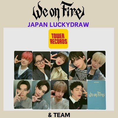 &TEAM We on Fire 3rd EP JAPAN Lucky Draw Tower records Photocard