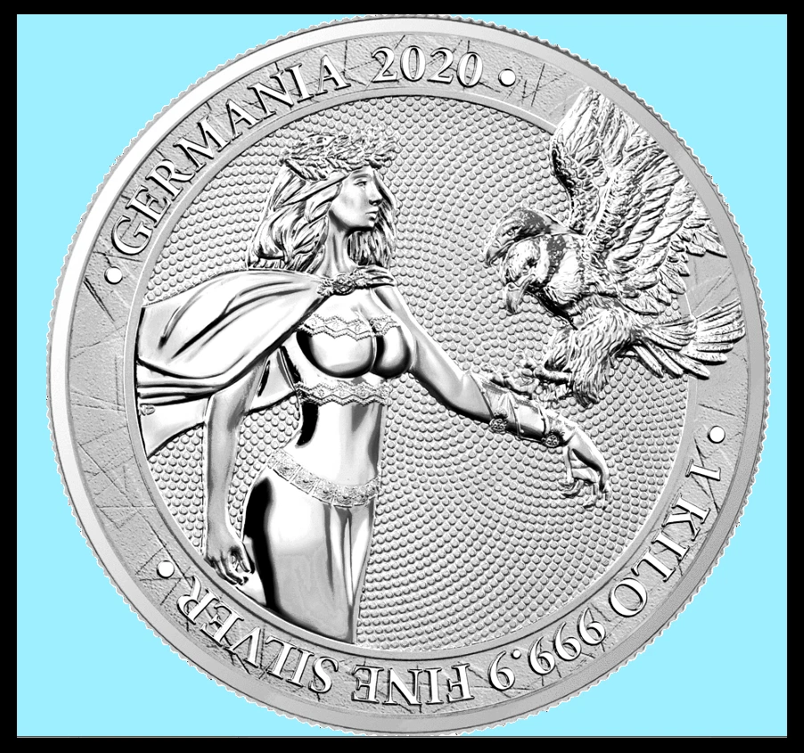 80 Mark Germania Mint Silver Coin 1 Kilo 2020 very rare Mintage: 100pcs.