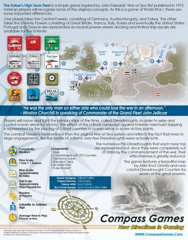 Компас Первая мировая война Великая война на море Кайзерский флот открытого моря в заводской упаковке коробка - Изображение 2 из 4