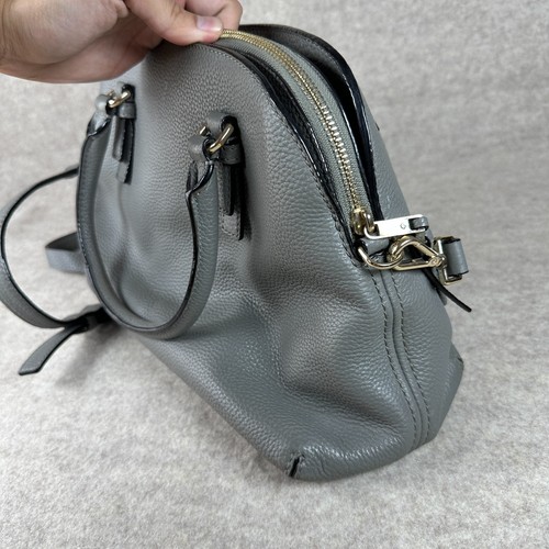 Kate Spade Jackson Street Lottie Grey Crossbody Tote Purse Pebbled Leather - Picture 7 of 22
