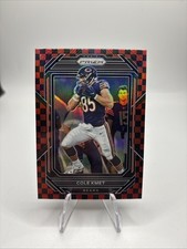 2022 Panini Prizm - Cole Kmet #50 Red & White Checker Prizm