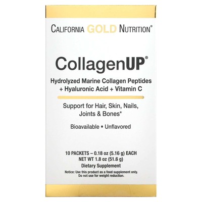 California Gold Nutrition, CollagenUP - 10 Päckchen, jeweils 5,15 g