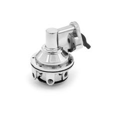 Chevy Sbc 350 High Volume Mechanical Fuel Pump Chrome 14 Fitting