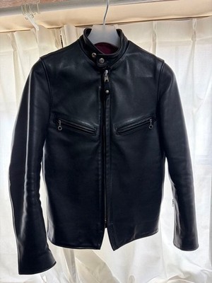 Schott 7009 641XX Single Rider Jacket Leather Black 32 From JP 157529K Authentic