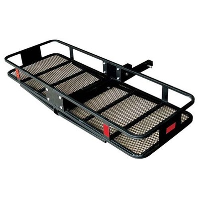 60x20x6in Folding Cargo Carrier 2in Receiver Black 500lb Capacity