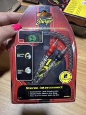 Stinger 3 pieds Câble d'interconnexion stéréo paire torsadée construction SPI223, 2 canaux