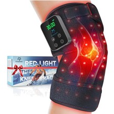 Red Light Therapy Knee Brace Wireless Rechargeable with Pulse  Heating Modes...