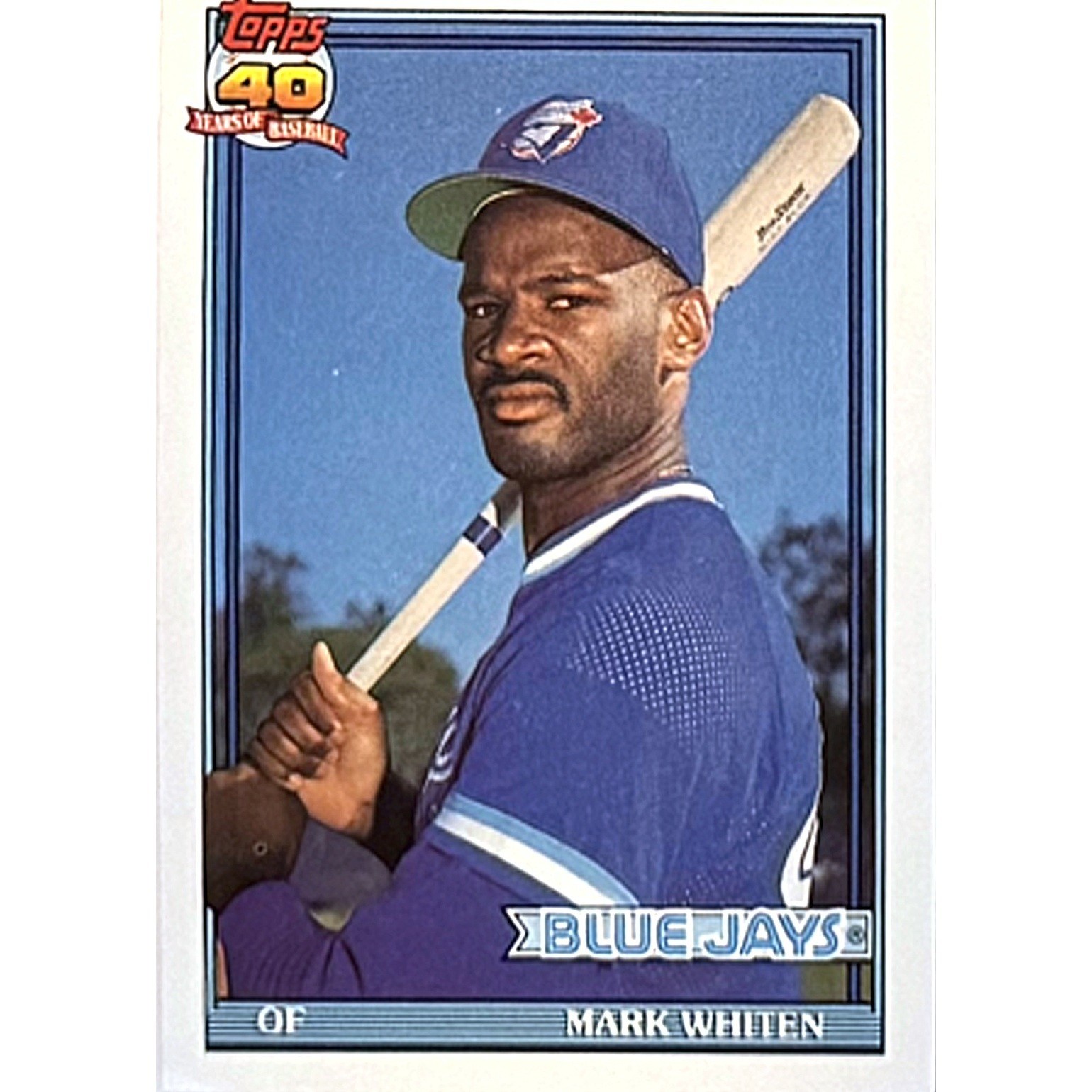 1991 Topps Mark Whiten #588 Toronto Blue Jays Baseball Card NM
