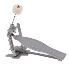Single Bass Drum Pedal Quality Chain Drive Percussion Children Black Silver