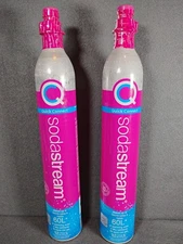 SodaStream Quick Connect CO2 Cylinder Pink System 60L New Sealed Exp 07/2029