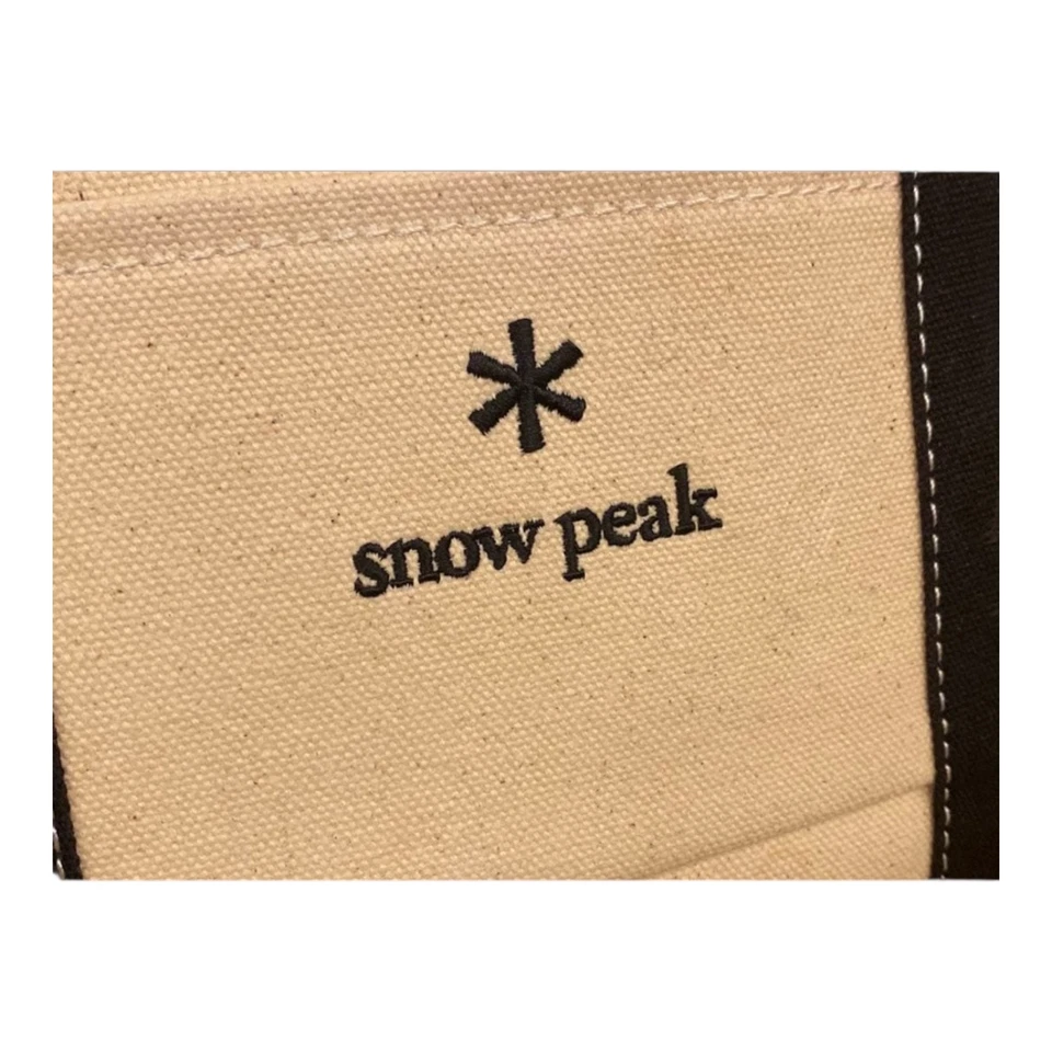 Snow Peak Small Tote Bag S Canvas NOASOBI Ivory Black Japanese Outdoor New - image 3 of 4