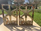 Vintage 1967 PEACE Terra Sancta Guild Brass Enamel Bookends Excellent — photo 10